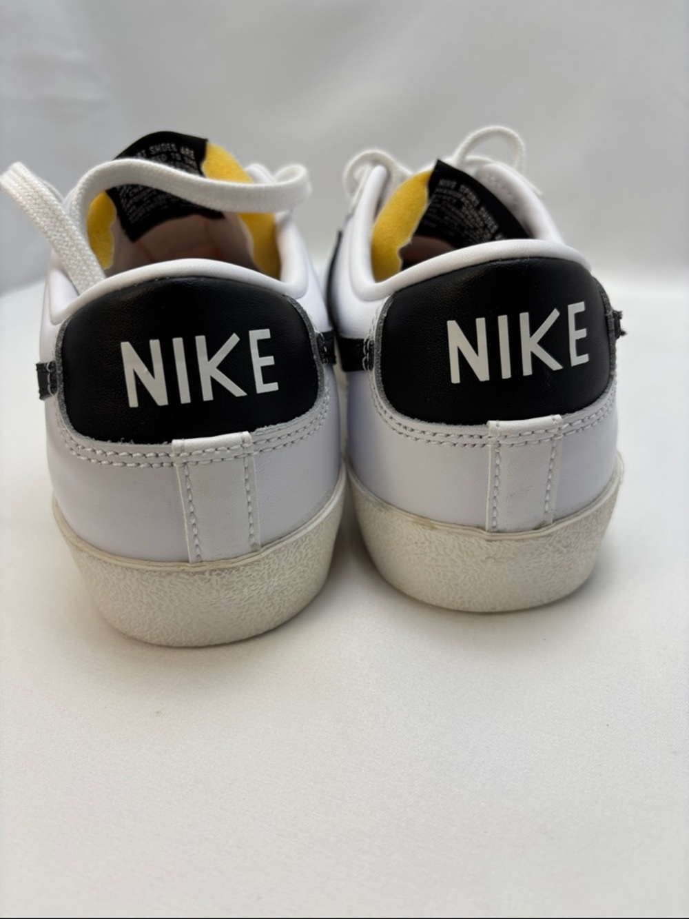 Nike Blazer Low ‘77 Women’s Sz8.5 New White with Black Swoosh Sneakers #323 - Picture 12 of 14